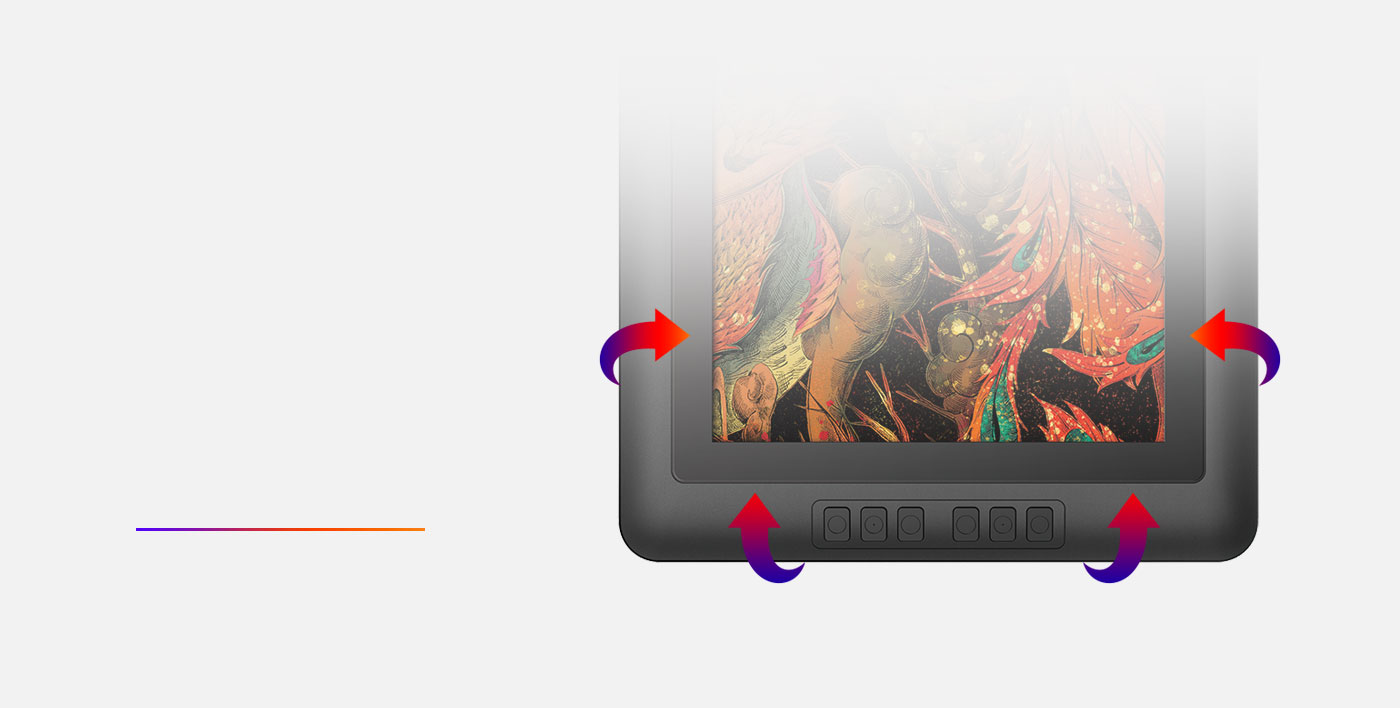 Lado confortável Com tela digitalizadora XP-Pen Artist 15.6