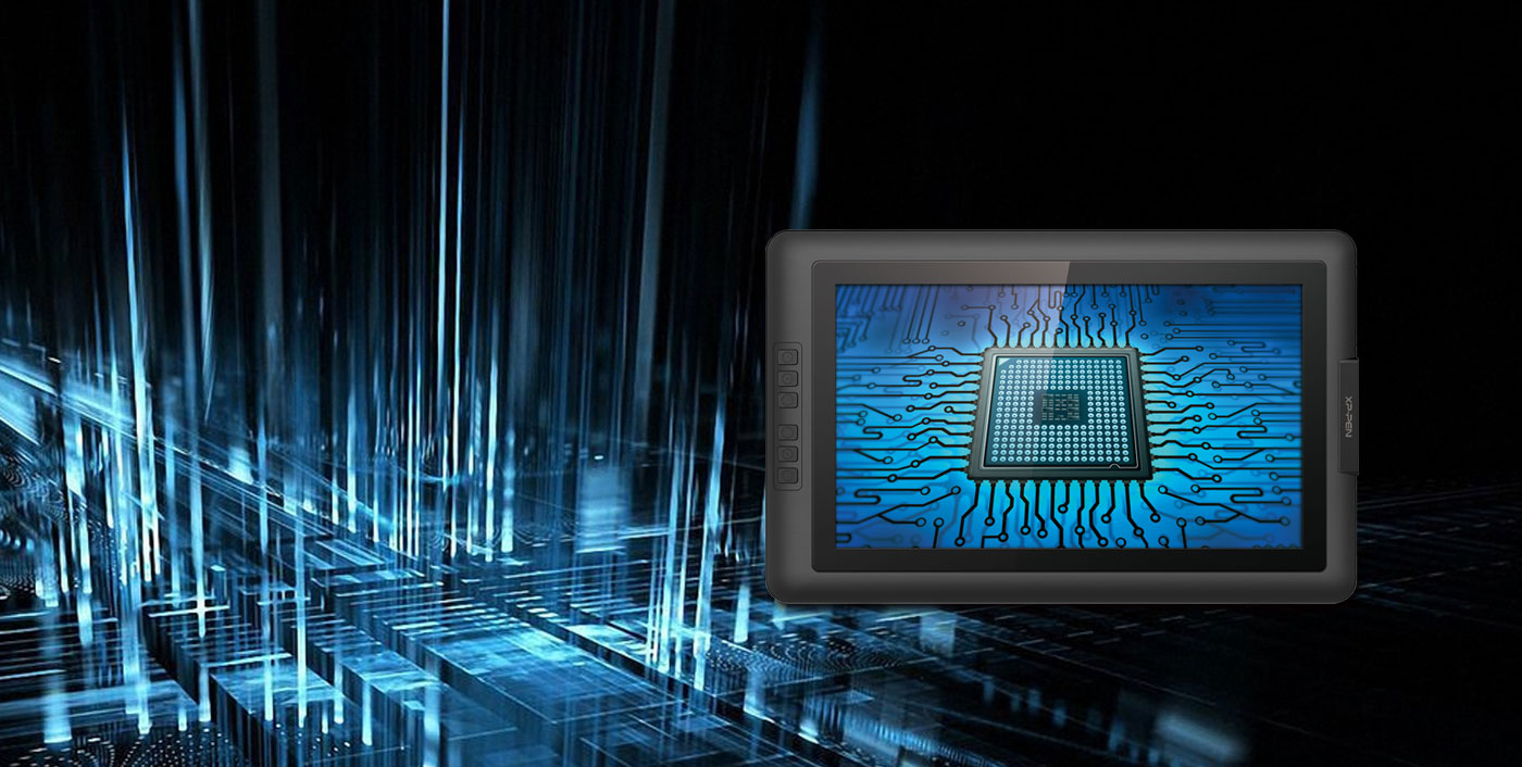 O XP-Pen Artist 15.6 aplica o novo chip F900 de alta velocidade