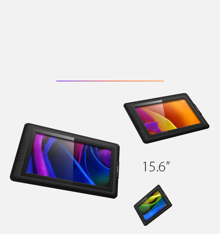 A tela 15.6 polegadas com uma resolução de 1920 x 1080 pixels IPS 16: 9 com ângulo de visão 178 °