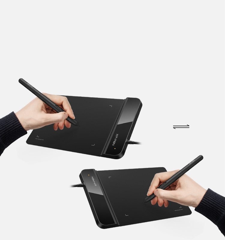 mesa digitalizadora XP-Pen Star G430S para Use com os lados direito e esquerdo